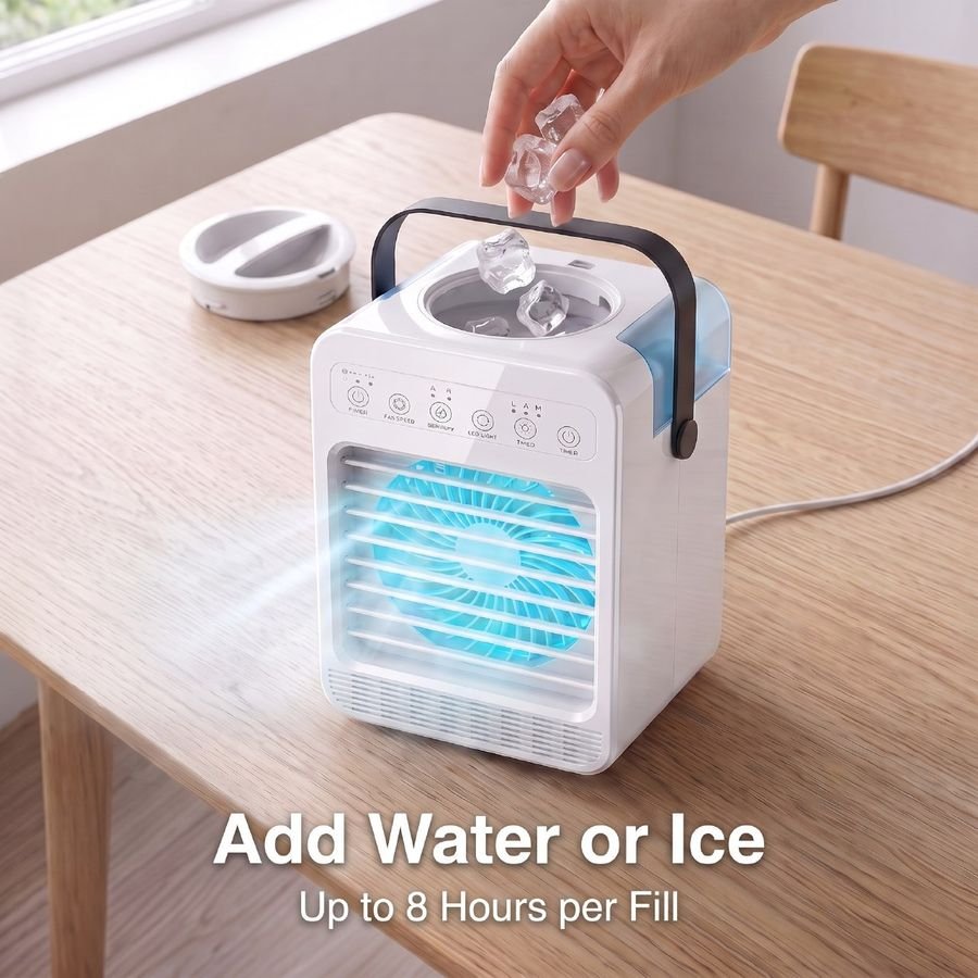 Adding water and ice to the CoolJet tank
